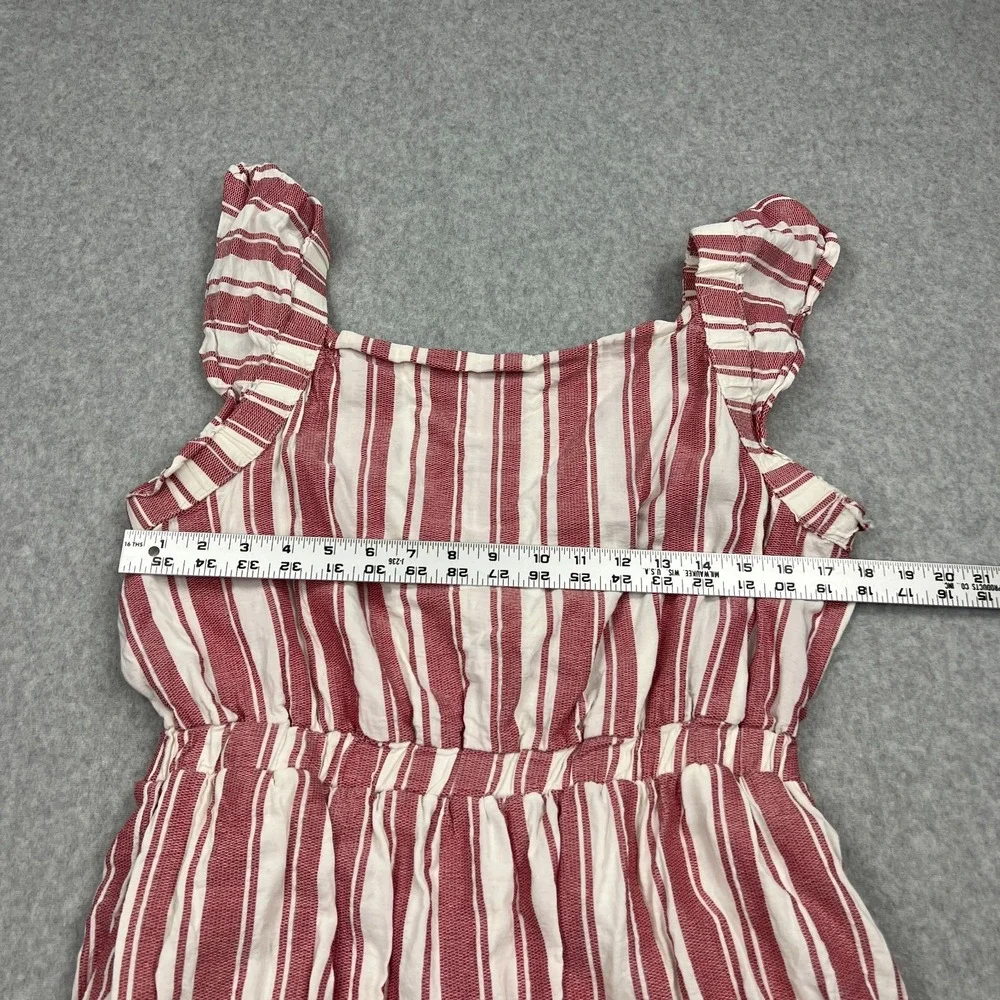 Anthropologie Maeve Striped Maxi Dress‎ Women's XL Tiered Open Back Lined Boho - Picture 4 of 12